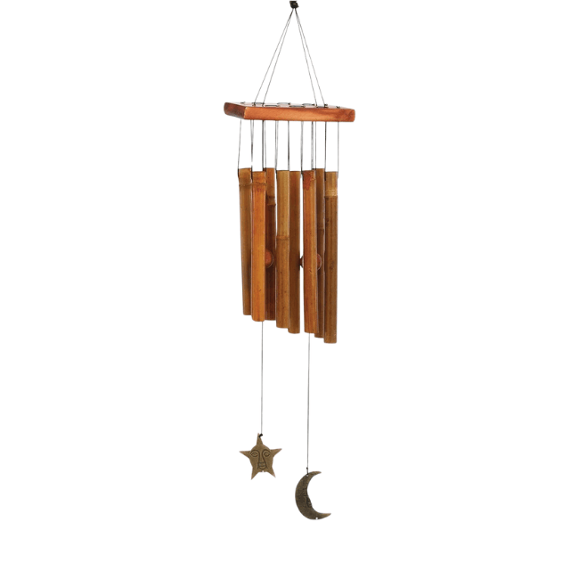 Moon & Star Bamboo Wind Chime