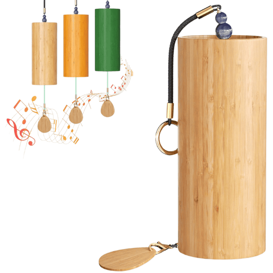 Bamboo Meditation Wind Chime – Rustic Zen Wind Bell for Outdoors & Home
