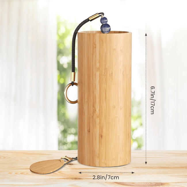 Bamboo Meditation Wind Chime – Rustic Zen Wind Bell for Outdoors & Home
