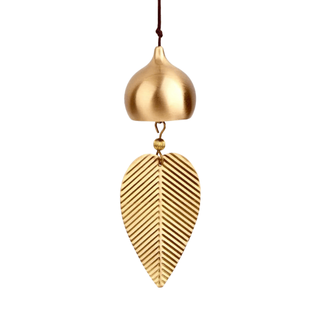 Gold Leaf Feng Shui Bell Wind Chime