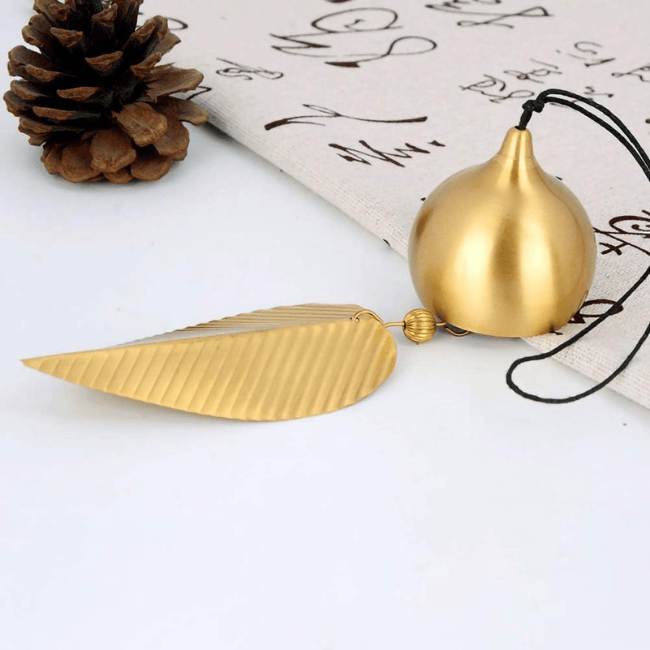 Gold Leaf Feng Shui Bell Wind Chime